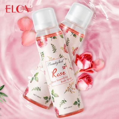 China Antiperspirant In Stock 180ml Low Price Women Natural Fresh Body Sprays Best Wholesale Custom Ladies Rose Deodorant Body Spray for sale