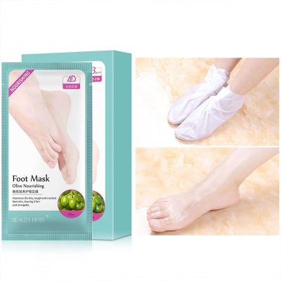 China Improve Dry Private Label Natural Organic Moisturizing Skin Remover Peeling Foot Mask for sale