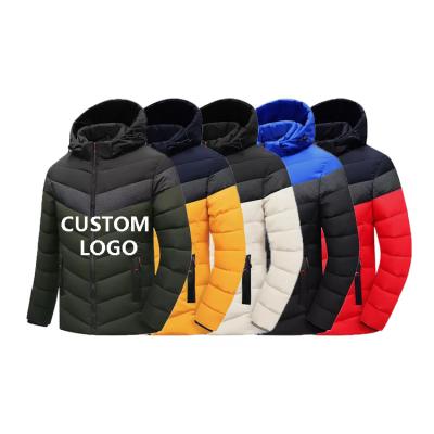 China Big Size Warm Down New Winter Hat Waterproof Winter Hat Cotton-padded Coat Men's Outdoor Dismountable Hooded Dismountable Jackets for sale