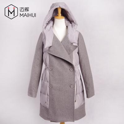 China New Arrival Breathable Custom Design Quilted Poly Jackets Winter Women Woolen Jacket for sale