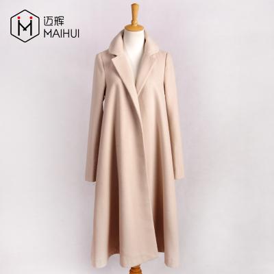 China High Waisted Coat Women's Anti-Shrink Woolen Temperament Line A Light Pink For 2019SS New Design for sale