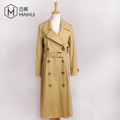 China Wholesale Lady Long Wlywend Coat Elegance Ditch Coat Anti-Shrink 100% Cotton For 2019SS for sale