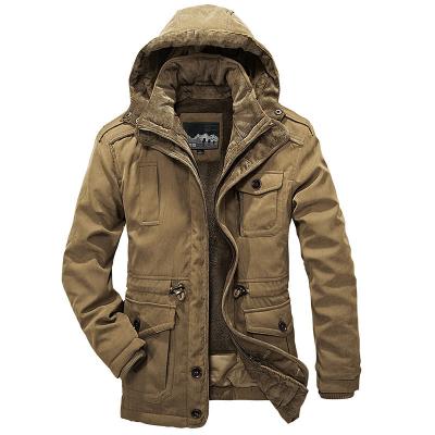 China Breathable Thickened Two-Piece Coat Velvet Cotton-Padded Men's Lambswool Detachable Liner Cotton-Padded Jacket for sale