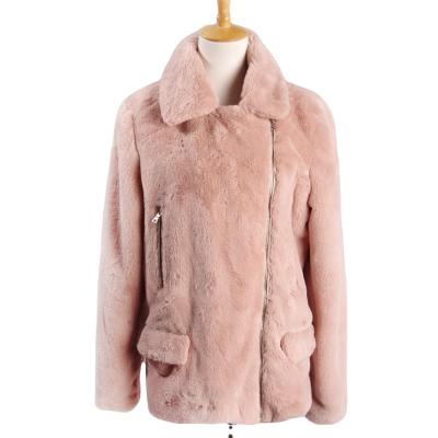 China Beautiful Professional Anti-Shrink Faux Fur Coats Made in China Winter Jacket Rabbit Fur Coat for sale