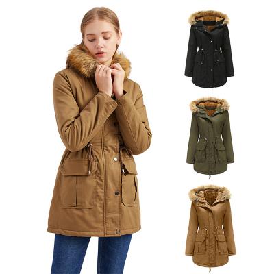 China Breathable Fashion Soft Winter Thick Coat 2021 Long For Women Casual Padded Half Coat for sale