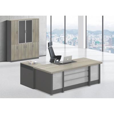 China Wooden Desk L Shape Melamine Board Office Furniture Writing Desk Table Modern Executive Desk for sale