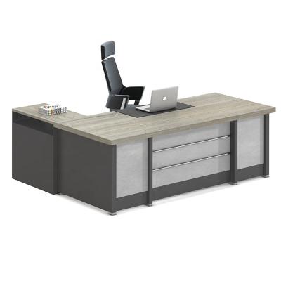 China Melamine Panel TH-911 Office Furniture Wood Desk L Shape Writing Desk Table Modern Executive Desk for sale