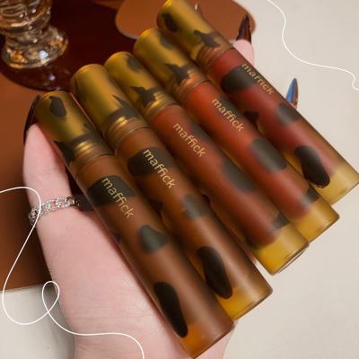 China Matte Waterproof Lipstick Thin Tube Velvet Cup Velvet Non-stick Lipstick Waterproof Liquid Lip Gloss for sale