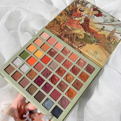 China 42 Colors Makeup Eyeshadow Palette Waterproof Vegan Eyeshadow Palette Pigmented Private Label Eyeshadow Palette for sale