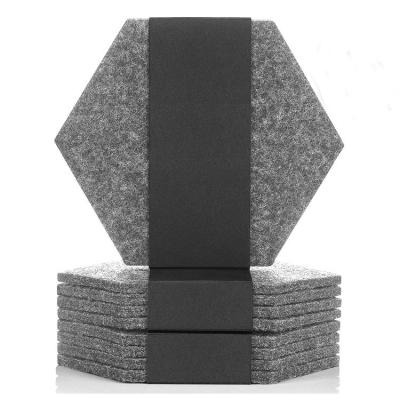 China Sustainable High Quality Felt Cup Mat Can Custom Logo Felt Hexagonal Cup Mat for sale