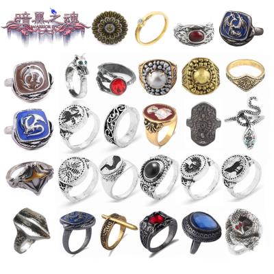 China High Quality Wholesale Fashion Hot Selling Alloy 2021 Retro Ring Game Related Ring Cat Dragon Snake Ring For Gift for sale