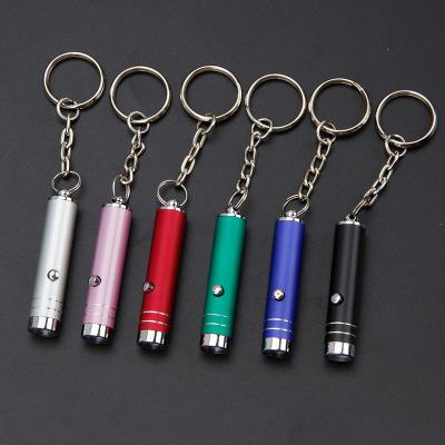 China Metal Multiple Color Promotional Ultraviolet Keychain Key Chain UV Lights for sale