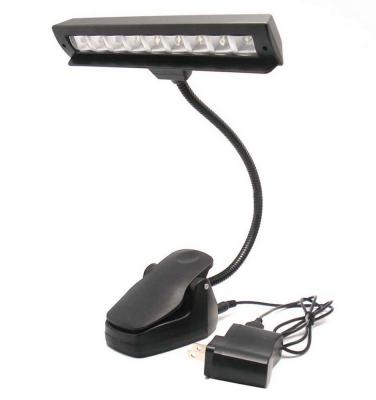 China Music Stand Light AA Battery Power Supply 10 LED Piano Music Stand Clip Reading Light for sale