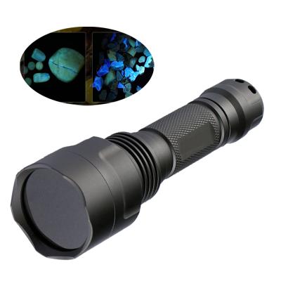 China Camping 15W 4LED 365nm Blacklight Ultraviolet Torch Lamp Jade Diamond Detector UV Flashlight for sale