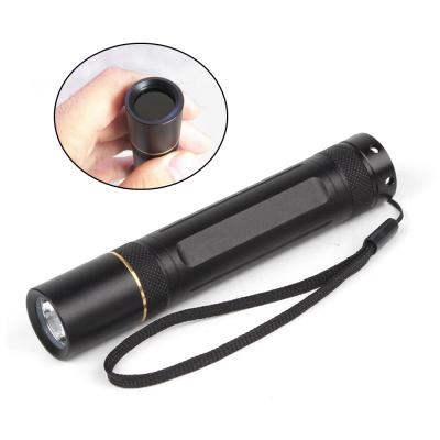 China Camping High Power 5 Watt LED Filter 365nm ZWB2 Ultraviolet LED Rechargeable Ultraviolet LED Flashlight for sale