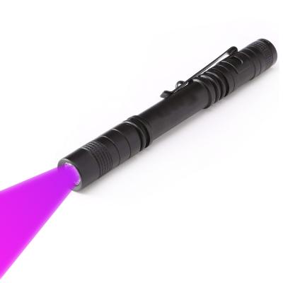 China Ultra Bright UV Resin Rescue 395nM Pen Purple Curing Fly Tying Blacklight Pen Flashlight UV for sale