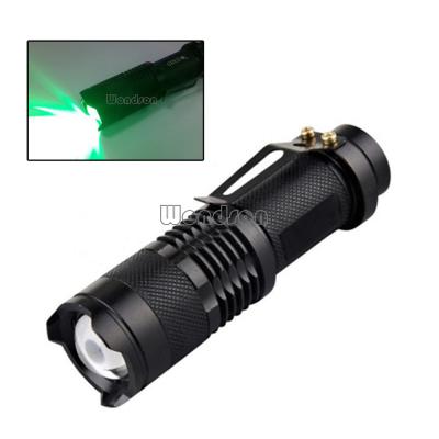 China High Intensity Camping Bulb Grow Light Hydroponic Green Light 560nm Zoom Flashlight for sale