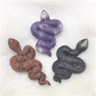 China Europe Wholesale Hot Sale Crystal Stone Crystal Animal Carvings Crystal Snake for Healing for sale