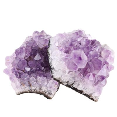 China Wholesale High Quality Natural Raw Amethyst 3-5cm Pink Amethyst Cluster Healing Crystals From Europe Uruguay for sale