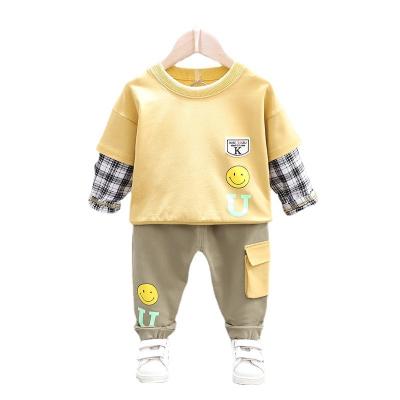 China 2022 New Handsome Baby Children's Clothes Boys Casual Two Piece Sweater Clothing for sale