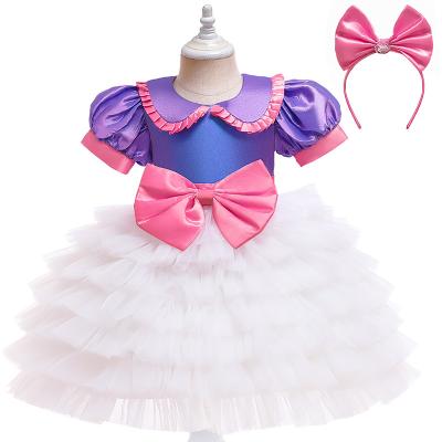 China New Design Bow Lace Baby Puffy Dress Snow White Ebay Amazon Theme Cake Dress Set for sale