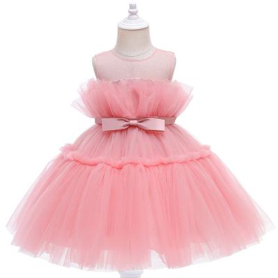 China Sustainable Hot Sale Children's Amazon Clothing Girl Princess Dress Host Show Clothes for sale