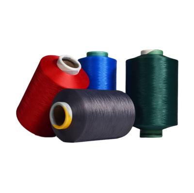 China High tenacity factory supply polyester yarn 150D/36F dope dyed dty color fancy yarn for shoe fabric for sale