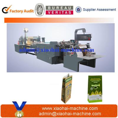 China XJ-200 fully automatic square bottom paper bag making machine for sale