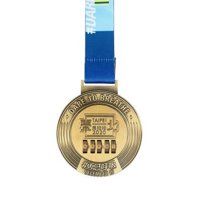 China Europe Design Your Own Running Medal Maker Time Movable Miraculous Marathon Medals for sale