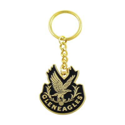 China Cheap Custom Gold Plated Europe Eagle Blank Keychain for sale