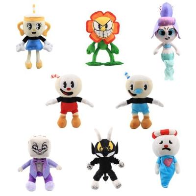 China 25-30cm Game Cuphead Chalice Plush Toy Mugman Evil Boss Soft Plush Toys Cartoon Game Character Stuffed Toy Doll for sale