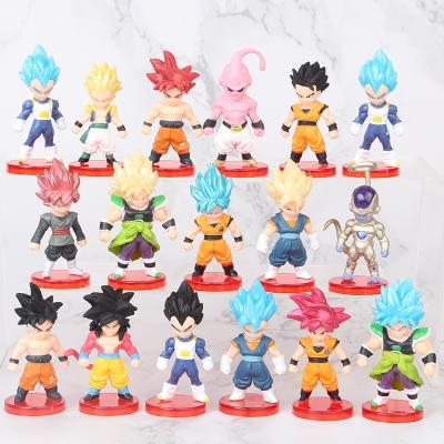 China 16pcs 2nd Generation Dragon B PVC Figure Model Doll Toy Set Cartoon Animation Figurine Cake Decorating Eco-Friendly Material Cake Topper for sale