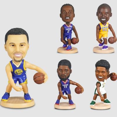 China James Kobe Bobble Head For Dashboard Eco-friendly Material Shaking Doll Polyresin Basketball Star Resin Shaking Head Dollhouse Creative Ornaments for sale