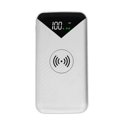 China 2 in 1 Mah Power Bank Wireless Charging Power Bank Customized Logo Wireless Charger Portable Radio 10000 Power Bank Power Bank for sale