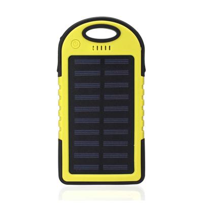 China Portable Mini Pocket Size Waterproof 4000mah Solar Power Bank Led Torch Mini Mobile Solar Panel Key Portable Chain Power Bank for sale