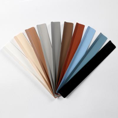 China New Design L-shape PVC Slat Minimalist Colorful PVC Venetian Blinds Office Use For Window for sale