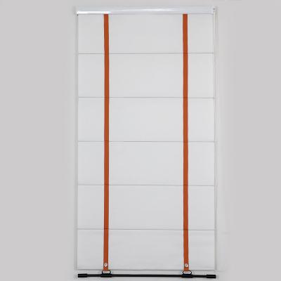 China Polyester Material Minimalist Window Shade Roman Track System Relaxed Roman Shades Blackout for sale