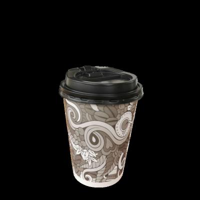 China Custom Eco-Friendly Black Reusable Coffee Cup Vaso 8oz 16 Coffee Onzas Coffee Desechable Paper Cups With Lids for sale