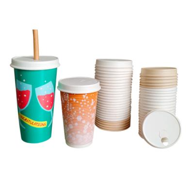 China Recyclable Eco - Friendly Customized Logo Printed Disposable Paper Coffee Cups With Paper Lid for sale