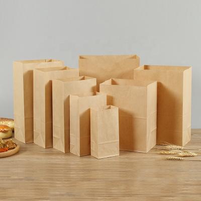 China Recyclable Kraft Paper Recyclable Kraft Paper Bags With Clear Window For Food Bread for sale