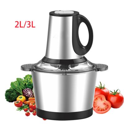 China Small 2L 3L fufu low noise multifunctional mini yam pound blender food cleaver grinding grinders machine electric food chopper for sale for sale