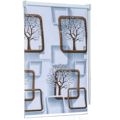 China Custom 3d Slat Printed Roller Blinds 3d Wallpaper for sale