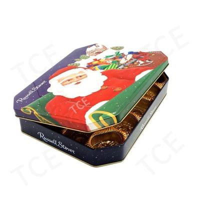 China Food New Products Metal Chocolate Tin Tin 0.35mm Tinplate Chocolate Tin for sale