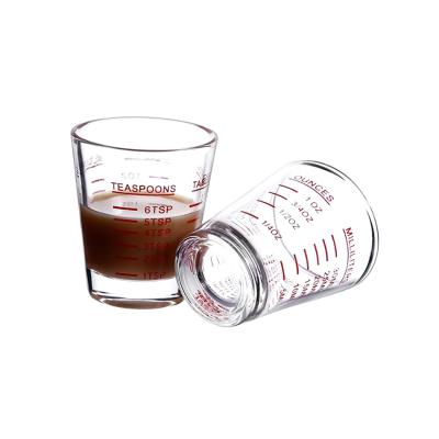 China 30ml Viable Hot Selling Round Mini Home Glass Baking Measuring Cups Espresso Cup For Coffee for sale