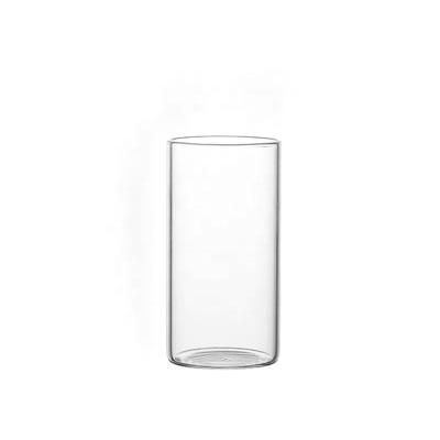 China Morden Wholesale Transparent High Temperature Resistant Glass Cylinder Single Layer Mug for sale