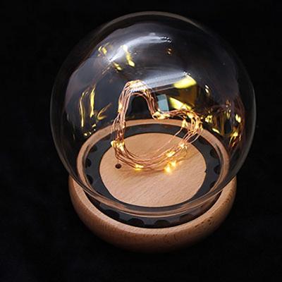 China Europe Factory Wholesale Cheap Glass Dome With Wooden Base For Rose Flower In Glass Dome Decoration for sale