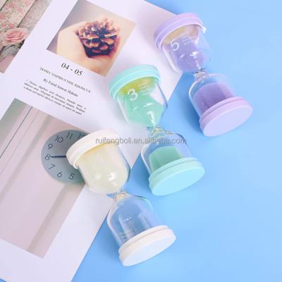 China Modern Custom Unique Colorful Sand Hourglass Modern Glass Sand Clock Timer for Kids Gifts for sale