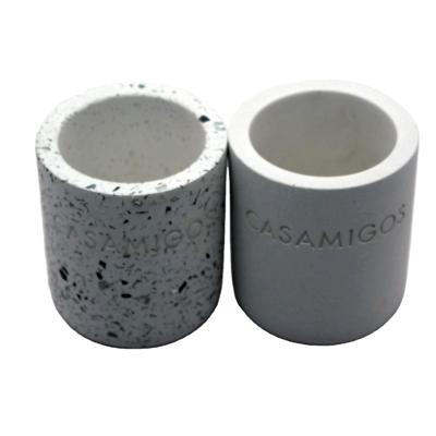 China Modern Wholesale Empty Concrete Cement Cup Candle Jar For Home Decoration for sale