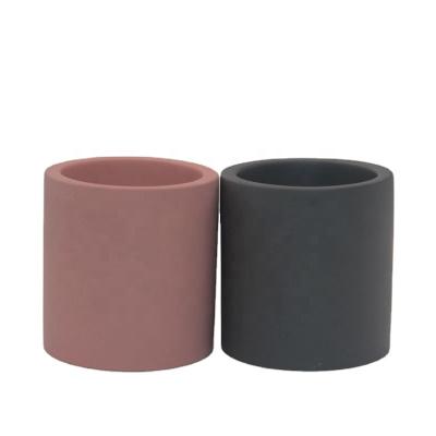 China Wholesale Modern Bulk Colorful Cement Cup Empty Concrete Candle Jar For Candle Making for sale