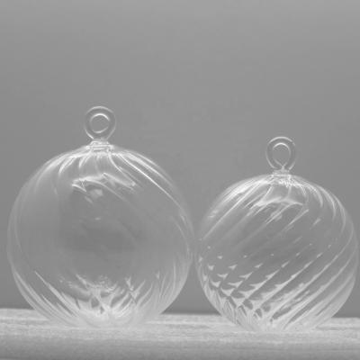 China Wholesale High Quality Christmas Glass Ball Hand Blown Hanging Baubles Clear Glass Ball From Europe for sale